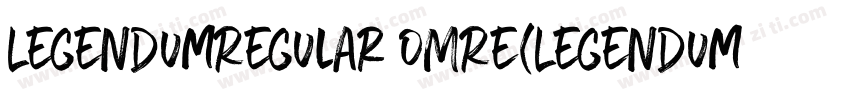 LegendumRegular OMRe(Legendum Regul字体转换